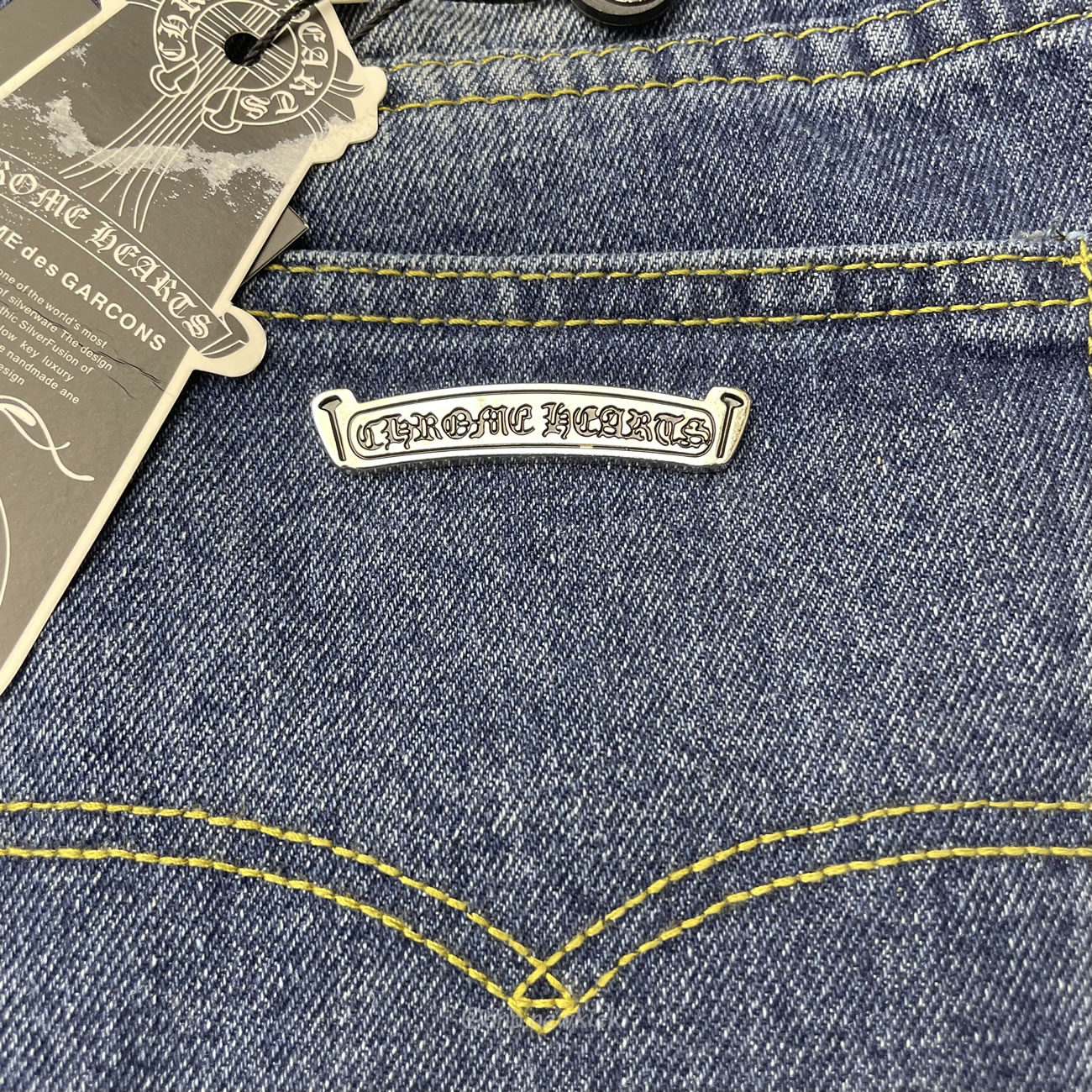 Chrome Hearts Blue Jeans Cross Patch (5) - newkick.app